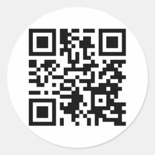 Coast to Coast AM with George Noory QR Code To Web Classic Round Sticker