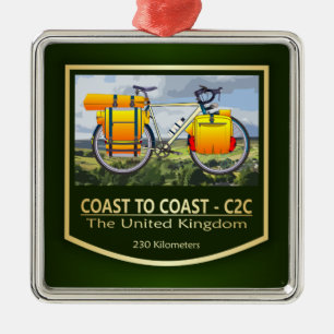 Coast to Coast Cycle Route C2C (bike2) Metal Tree Decoration