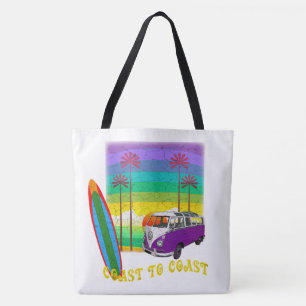 Coast to Coast Surfing Tote Bag
