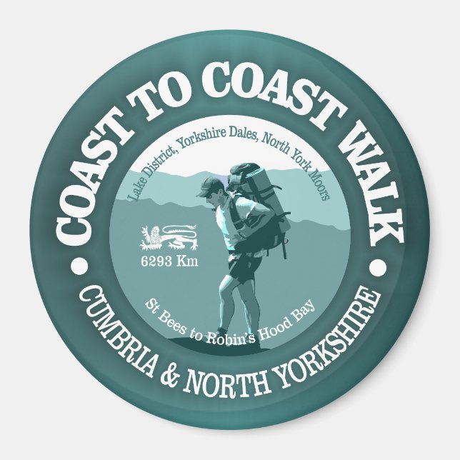 Coast to Coast Walk (T) Magnet (Front)