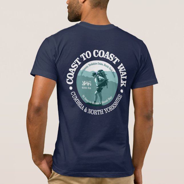 Coast to Coast Walk (T) T-Shirt (Back)