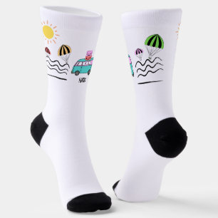Coastal Adventures: Sun, Sea, and Road Trips Socks