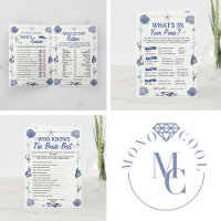 Coastal All I Sea Is Love Bridal Shower 4 Games 
