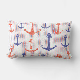Coastal Americana Anchors Lumbar Cushion