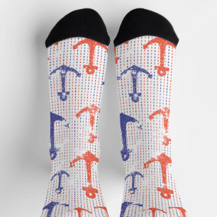 Coastal Americana Anchors Socks