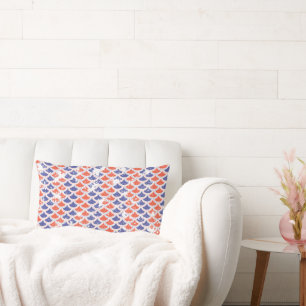Coastal Americana Fish Scales Lumbar Cushion