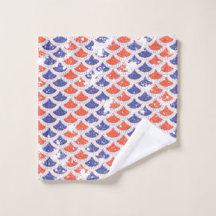 Coastal Americana Fish Scales Wash Cloth