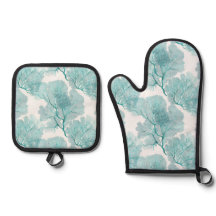 Coastal Aqua Blue Coral Sea Fans
