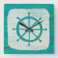 Coastal Art | Aqua Steering Wheel