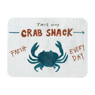 Coastal Art Crab Shack Magnet