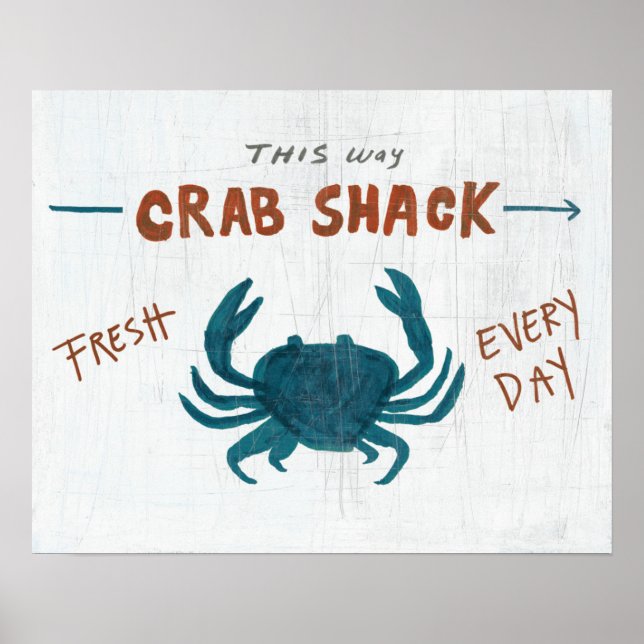 Coastal Art | Crab Shack Poster (Front)