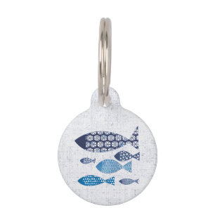 Coastal Art   Home is By the Sea Pet Tag