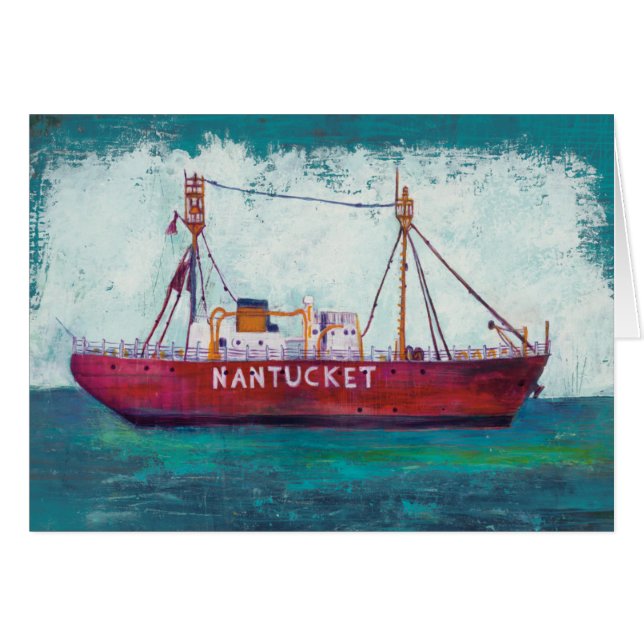Coastal Art | Nantucket Lightship (Front Horizontal)