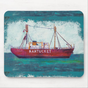 Coastal Art   Nantucket Lightship Mouse Pad