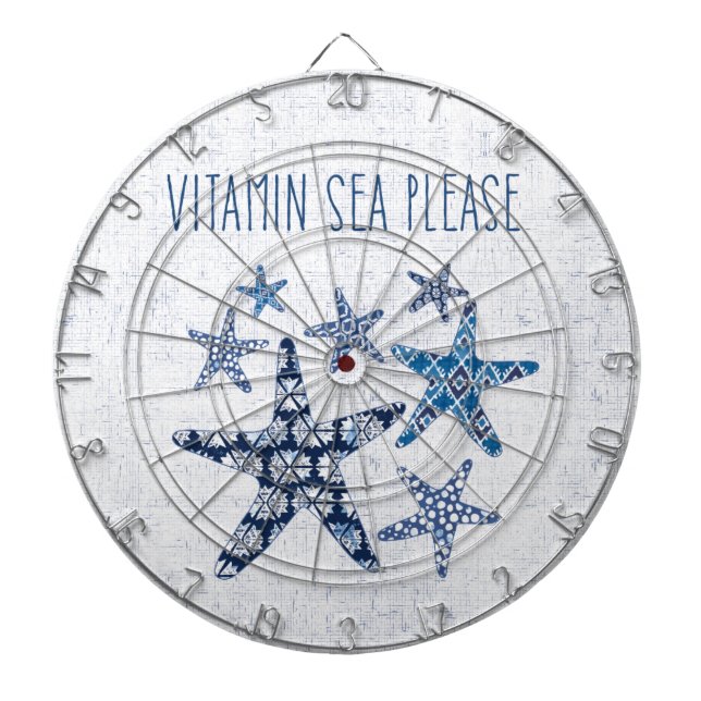 Coastal Art | Vitamin Sea Please Dartboard (Front)