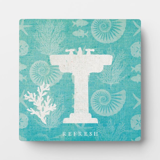 Coastal Artwork | Bathroom Sink Plaque (Front)