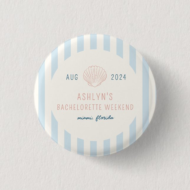 Coastal Bachelorette Button (Front)