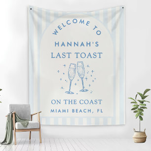 Coastal Bachelorette Modern Cocktail Fleece Blanket
