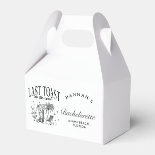 Coastal Bachelorette Modern Cocktail Party Black Favour Box