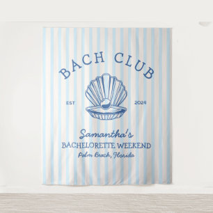 Coastal Bachelorette Party blue bach club Tapestry
