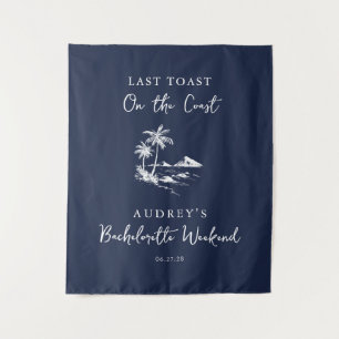 Coastal Bachelorette Party Welcome Sign Tapestry