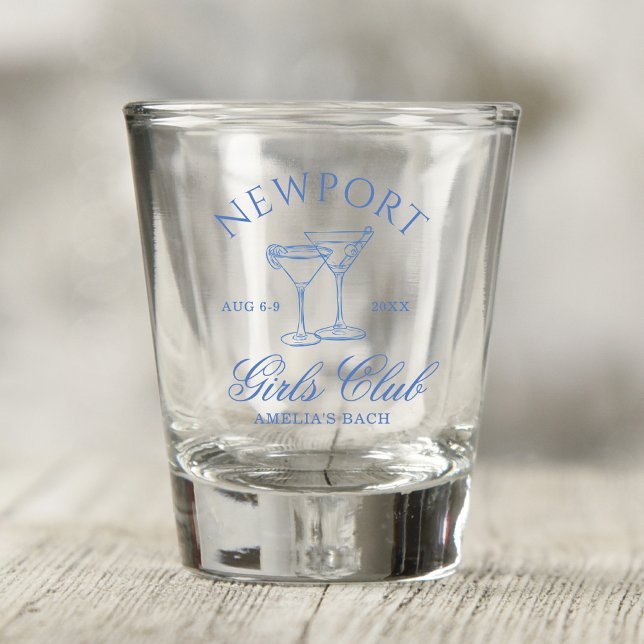 Coastal Bachelorette Weekend Girl's Club Shot Glass (Creator Uploaded)
