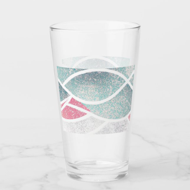 Coastal/Beach abstract waves  Glass (Front)