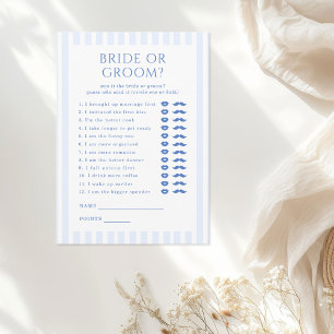 Coastal Beach Bachelorette Bride or Groom Game Enclosure Card