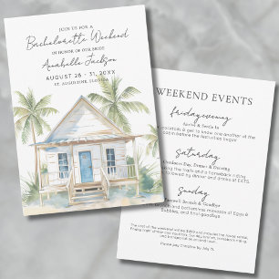 Coastal Beach Bachelorette Party Invitation