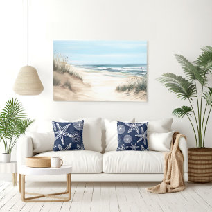 Coastal Beach Canvas Print