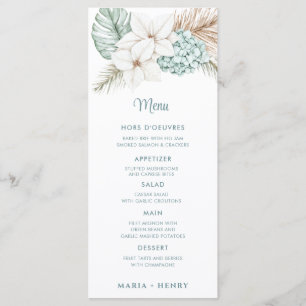 Coastal Beach Christmas Menu