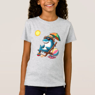 Coastal/Beach cute cartoon shark T-Shirt