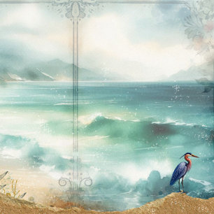 Coastal Beach Decoupage Junk Journal Scrapbook 