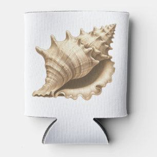 Coastal/beach/nautical seashell  can cooler