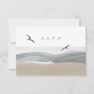 Coastal beach RSVP meal choices