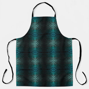 Coastal Beach Salty Turquoise Waves Abstract Art Apron