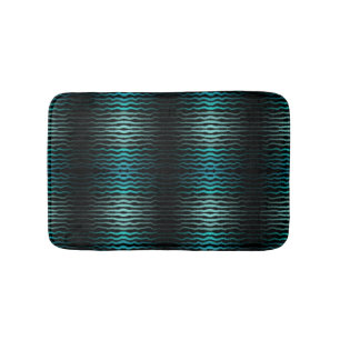 Coastal Beach Salty Turquoise Waves Abstract Art  Bath Mat