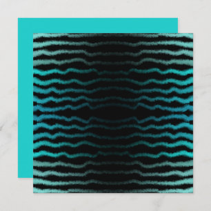 Coastal Beach Salty Turquoise Waves Abstract Art  Card