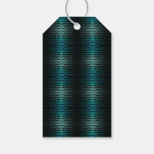 Coastal Beach Salty Turquoise Waves Abstract Art Gift Tags