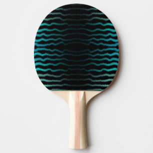 Coastal Beach Salty Turquoise Waves Abstract Art Ping Pong Paddle