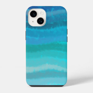 Coastal Beach Salty Waves On Turquoise iPhone 14 Case
