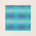Coastal Beach Salty Waves On Turquoise  Scarf<br><div class="desc">Square Style Chiffon Scarf and casual fun fashion statement accessory printed with Coastal Beach Salty Waves On Turquoise graphic artwork design by TheFabricSeal at Zazzle #ZazzleMade https://www.zazzle.com/store/thefabricseal This cool looking ocean sea water waves crashing on the shoreline abstract art features an array of colours including grey, blue, green, purple on...</div>