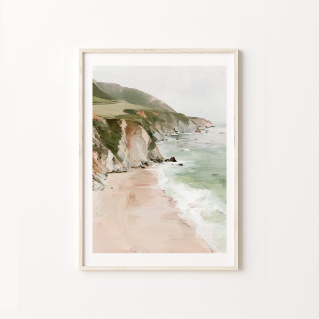 Coastal Beach Scene Wall Art Print (Coastal Beach Scene Wall Art Print | Serene Ocean Landscape Decor | Coastal Home, Beach House & Livi)