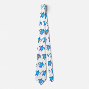 Coastal Beach Turtle Anchor Tie
