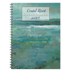 Coastal Beach Vacation Rental House Guest Book