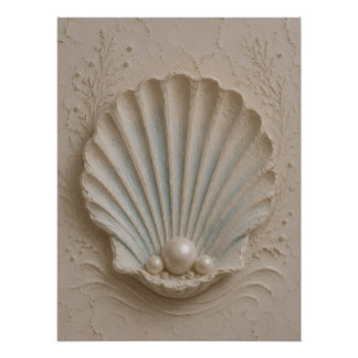 Coastal Beach Wall Art Print Poster