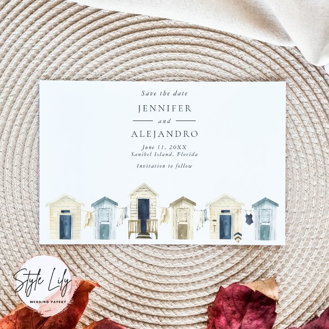 Coastal Beach Wedding Photo  Save The Date (Creator Uploaded)