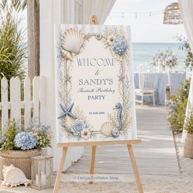 Coastal Beach Welcome Sign (Creator Uploaded)