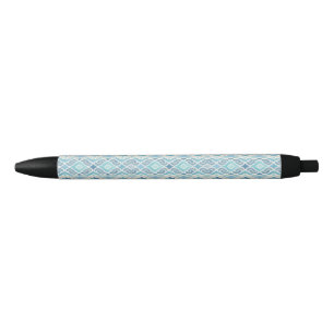 Coastal/beachy/nautical blue black ink pen