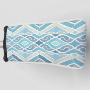 Coastal/beachy/nautical blue golf head cover